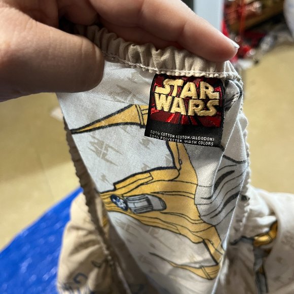 Star Wars Vintage Naboo Star Fighters Fitted Sheet Episode 1  1999 - Picture 3 of 3